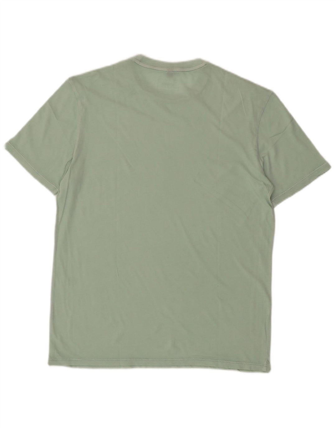 ARMANI JEANS Camiseta masculina top pequeno algodão verde
