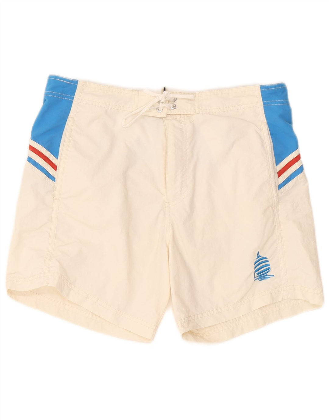 Shorts de natação masculino Marina Yachting grande poliamida branca Colourblock