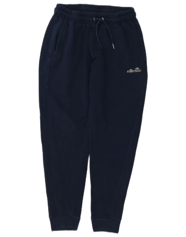 Ellesse Calça de treino masculina Joggers médio azul marinho algodão