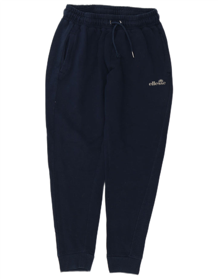 Ellesse Calça de treino masculina Joggers médio azul marinho algodão