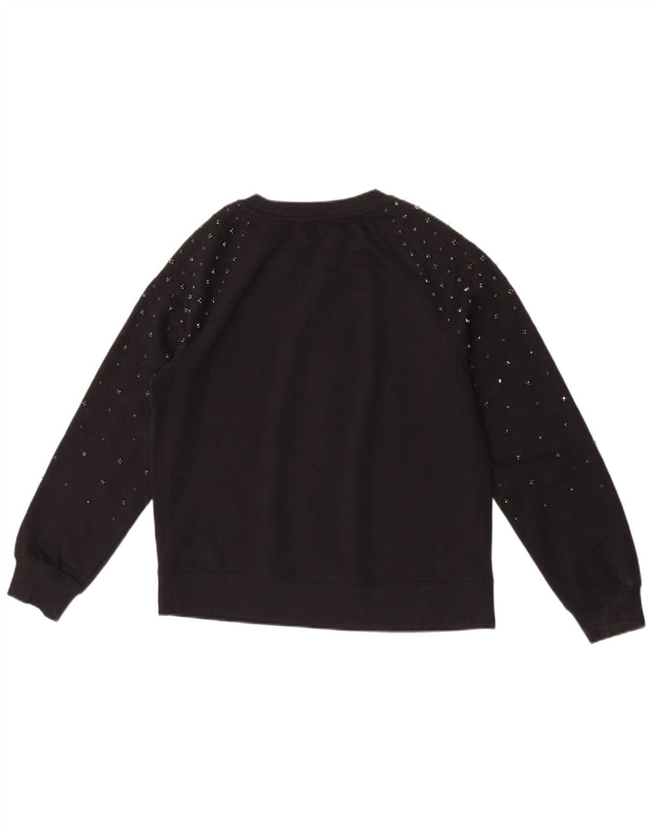 Suéter oversized feminino Marks & Spencer Reino Unido 6 XS algodão preto