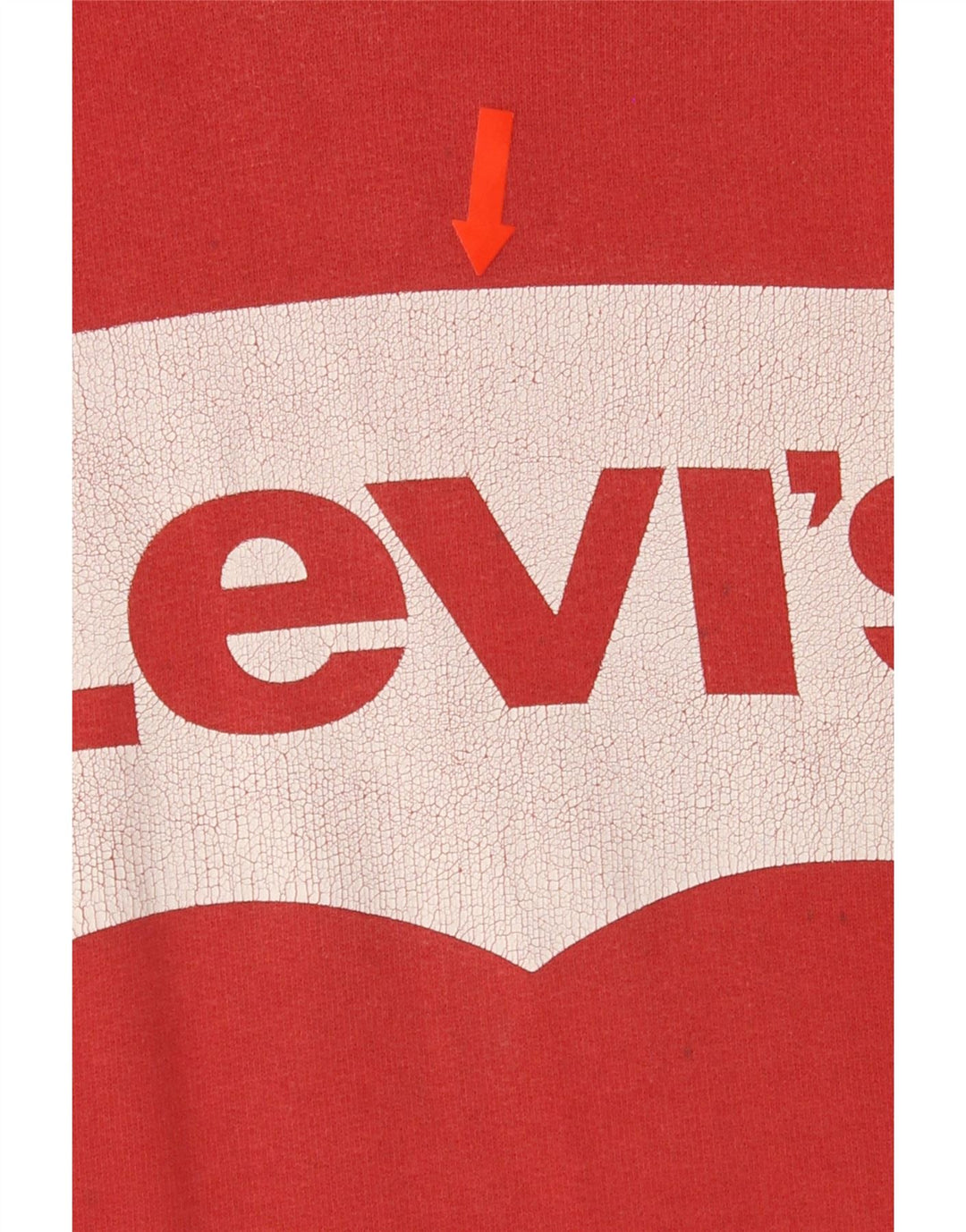 LEVI'S Womens Graphic Hoodie Jumper US 16 2XL Red Vintage Levi's and Second-Hand Levi's from Messina Hembry 