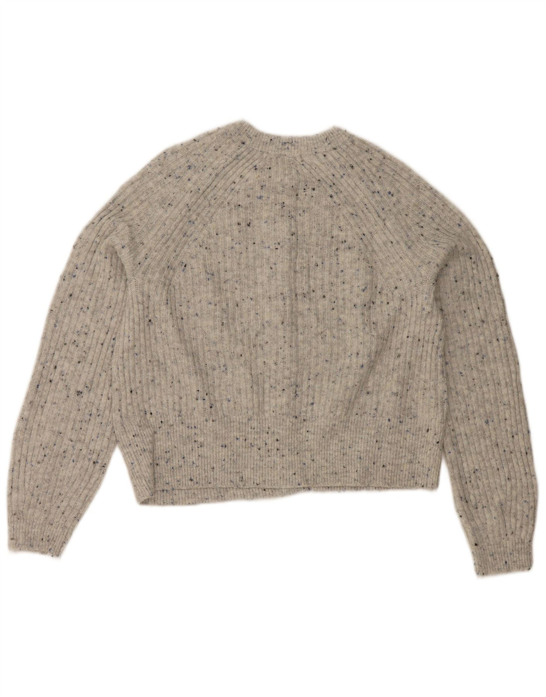 Suéter cardigã feminino Marks & Spencer Reino Unido 14 cinza médio manchado