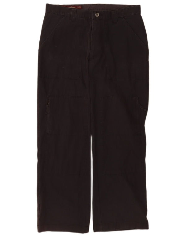 Calça cargo reta masculina Marlboro Classics W32 L28 algodão preto