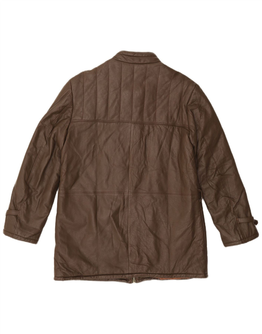 Jaqueta de couro masculina VINTAGE Reino Unido 38 couro marrom médio