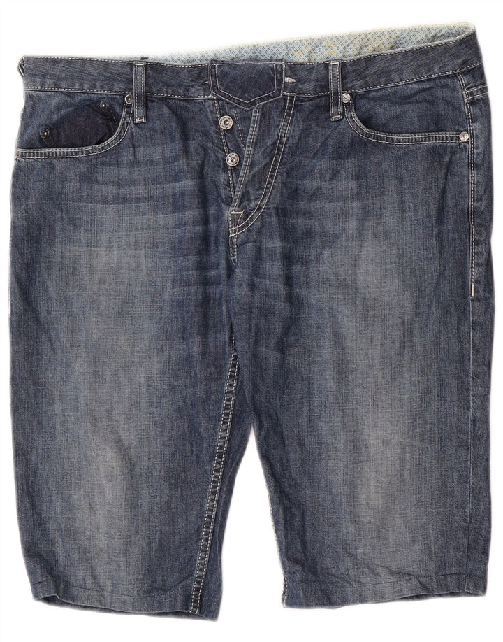Shorts jeans masculino Gas W34 grande azul