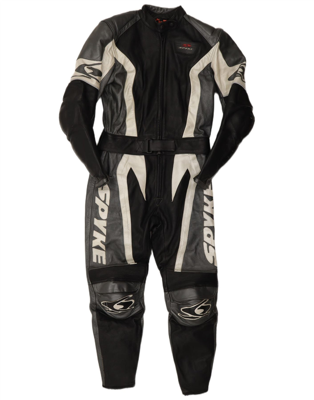 Macacão feminino de couro Spyke IT 44 motocicleta de couro preto médio