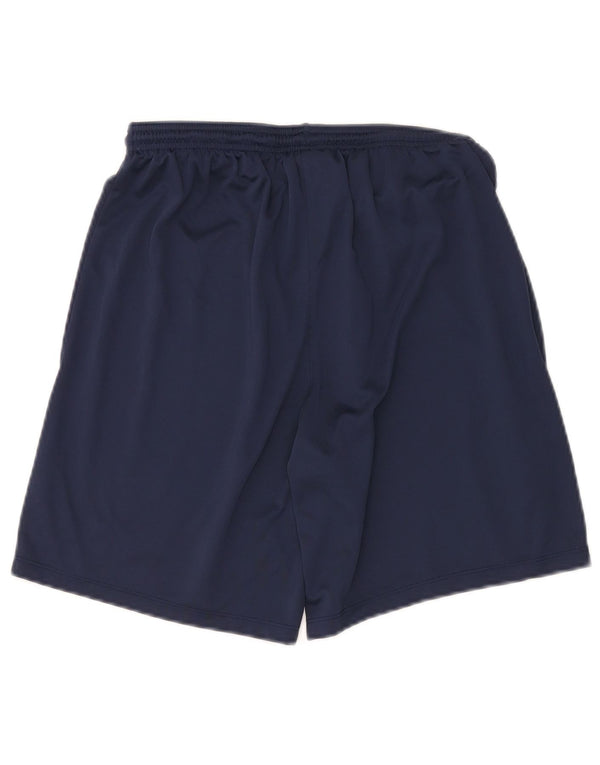 Shorts esportivos masculinos NIKE Dri Fit Slim Fit grande poliéster azul marinho