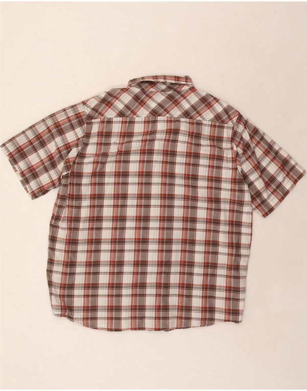 Camisa masculina LEE Dungarees de manga curta XL algodão xadrez multicolorido