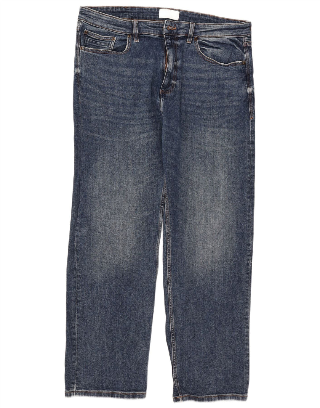 Jeans retos masculinos Marks & Spencer W38 L31 algodão azul