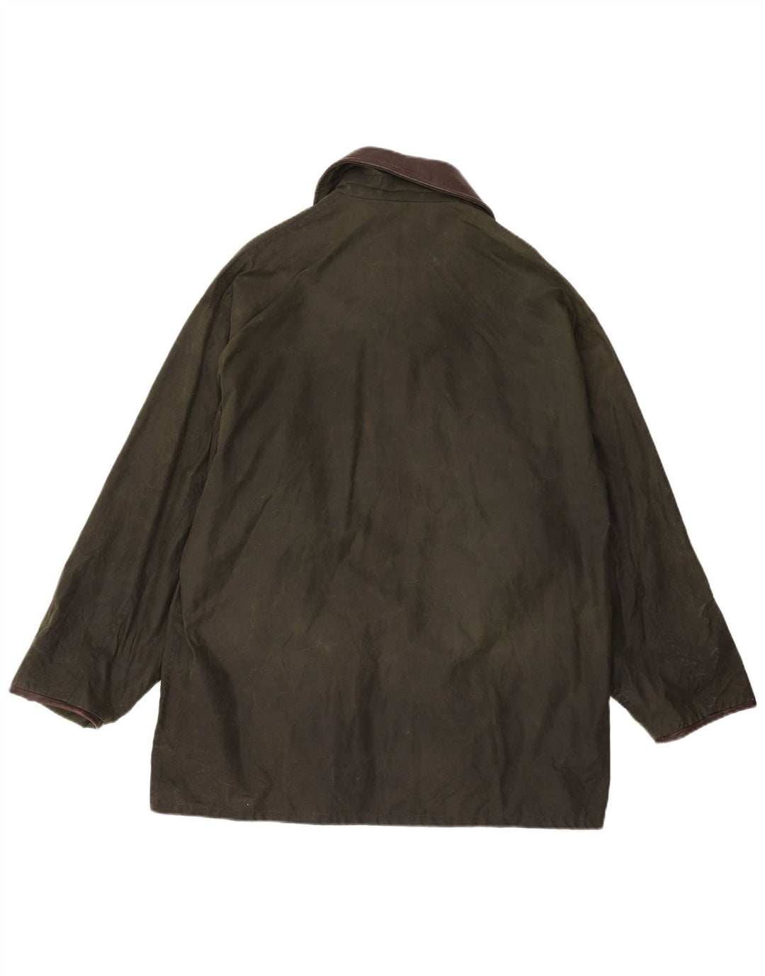 Jaqueta masculina vintage de algodão encerado Reino Unido 38 algodão colorblock verde médio