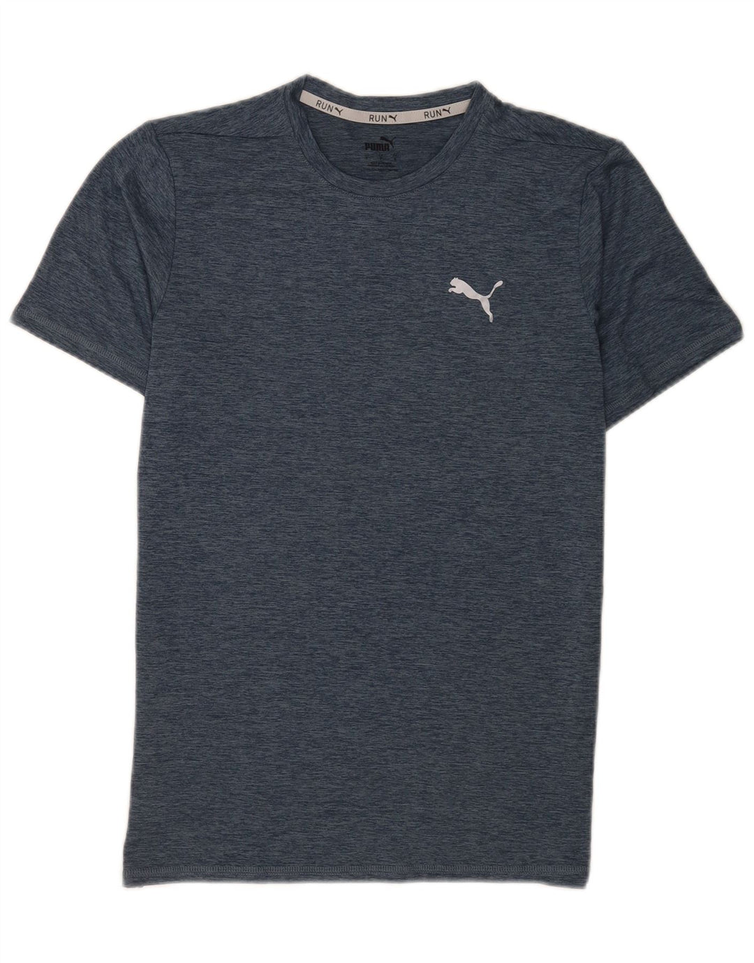 Camiseta masculina Puma pequena azul marinho manchada