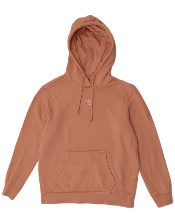 Adidas Womens Hoodie Jumper UK 12 Médio Algodão Rosa