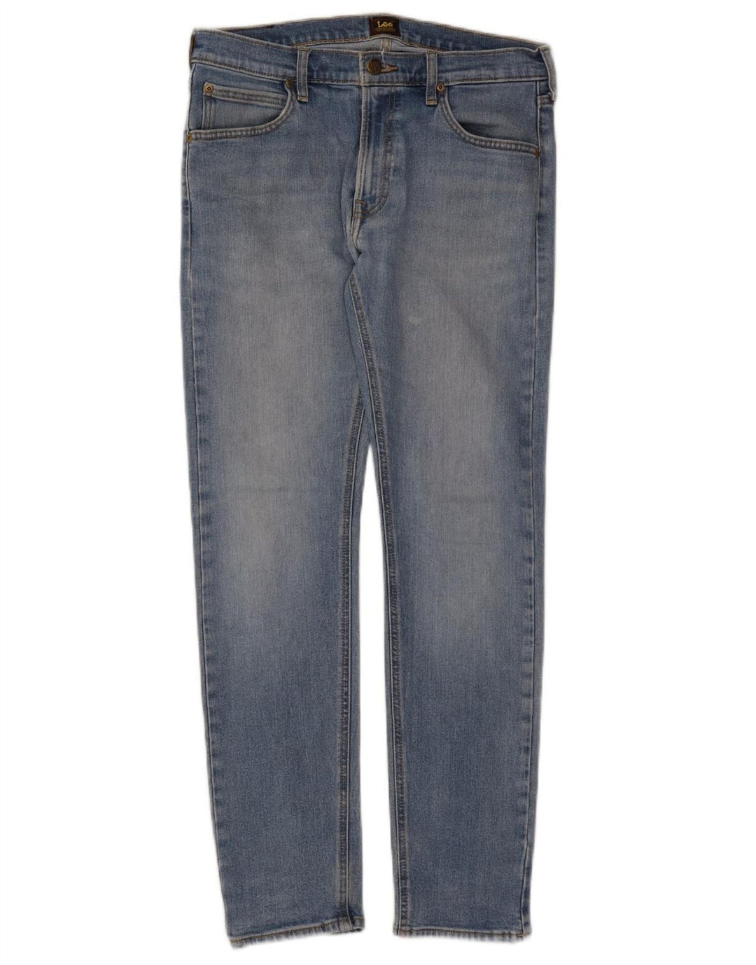 LEE Womens Luke Slim Jeans W32 L32 Azul Algodão