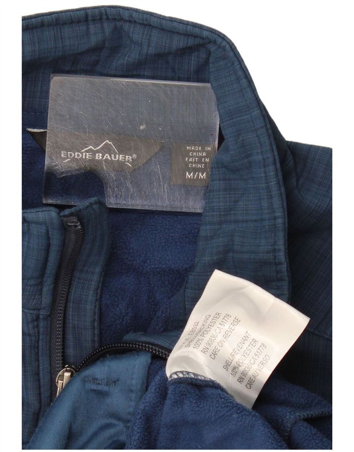 Jaqueta corta-vento masculina Eddie Bauer Reino Unido 38 poliéster azul marinho médio