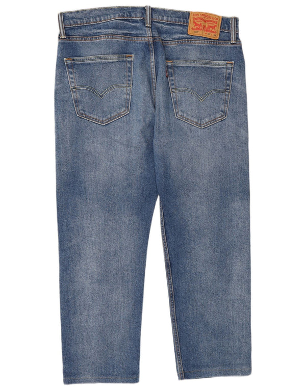 Levi's Masculino 502 Tapered Jeans W33 L28 Azul Algodão