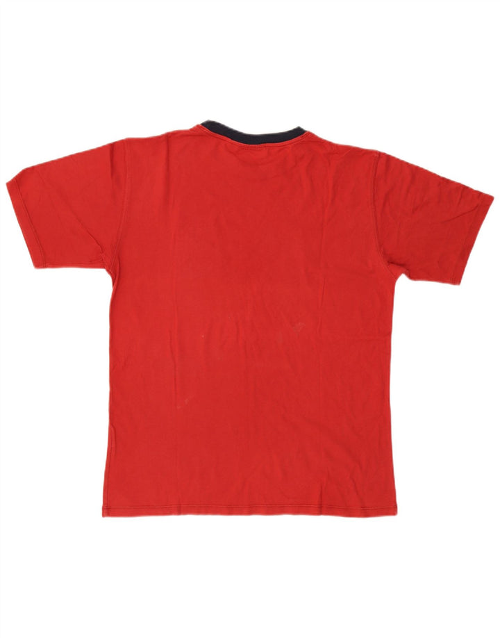 Camiseta masculina WOOLRICH com estampa gráfica de algodão vermelho médio
