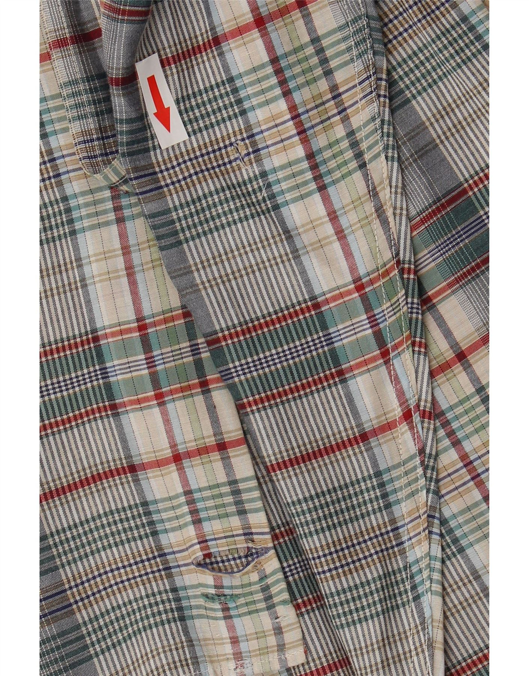 Camisa masculina de flanela Henry Cottons tamanho 41 16 grande xadrez multicolorida
