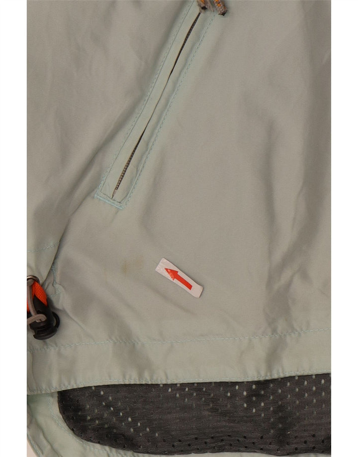 Jaqueta de chuva masculina Napapijri Geographic UK 38 nylon verde médio