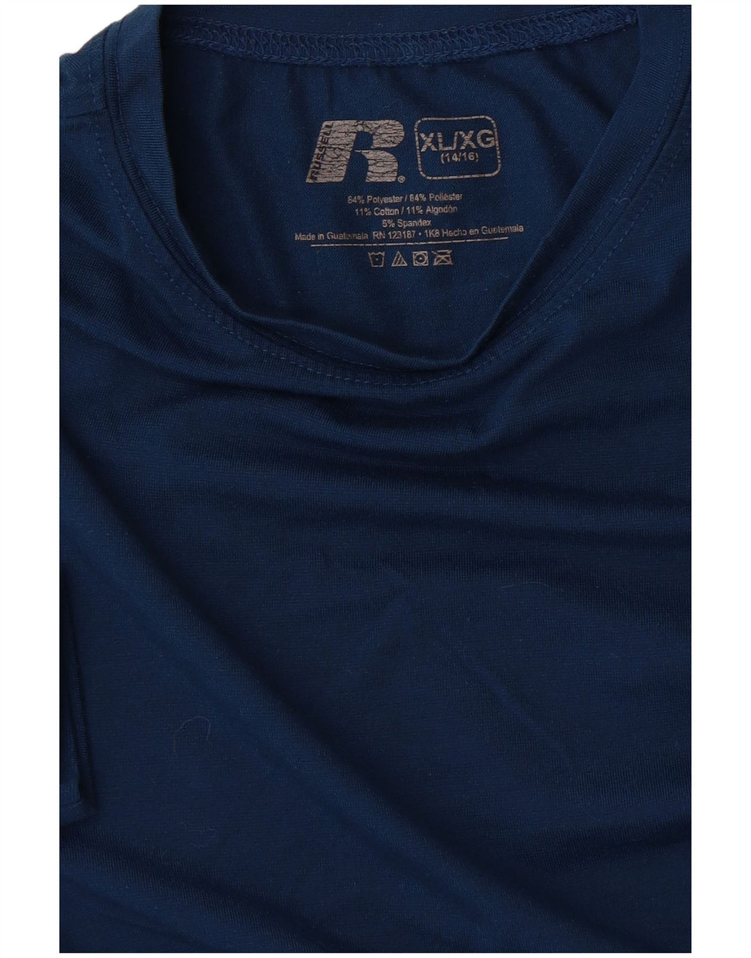 Camiseta Russell Athletic Boys Top 14-15 Anos XL Azul Poliéster
