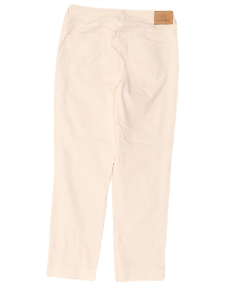 Calça jeans feminina Massimo Dutti EU 38 pequena W28 L25 branca