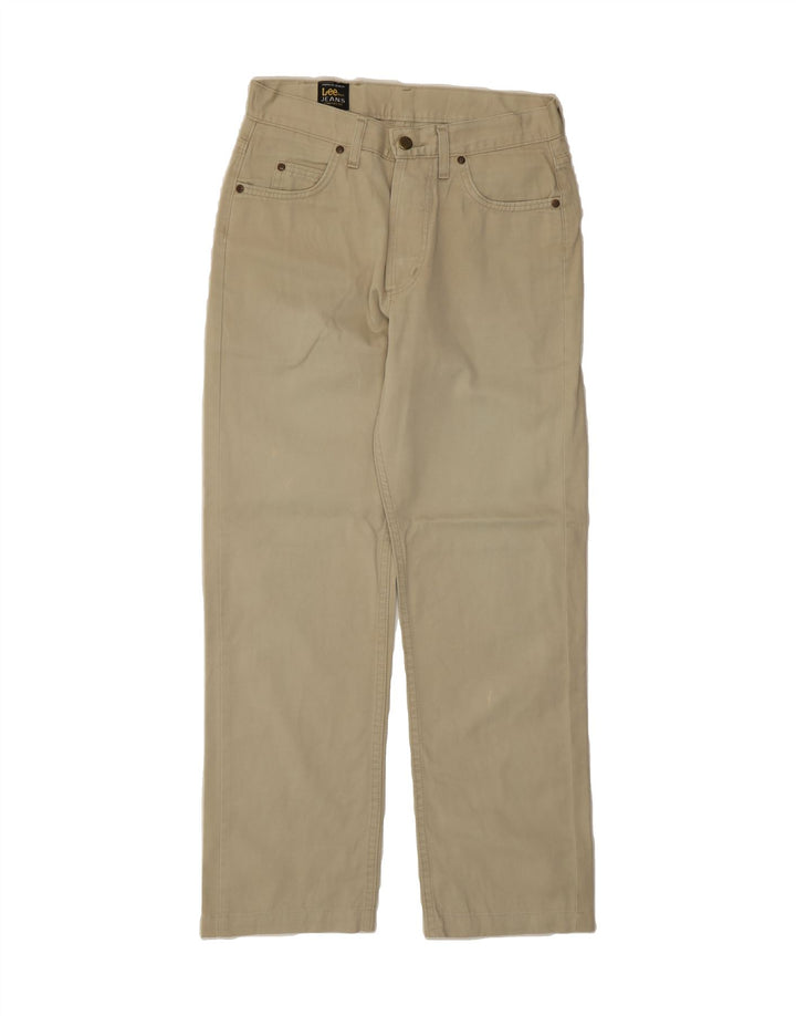 LEE Mens Straight Casual Trousers W30 L29 Beige Cotton Vintage Lee and Second-Hand Lee from Messina Hembry 