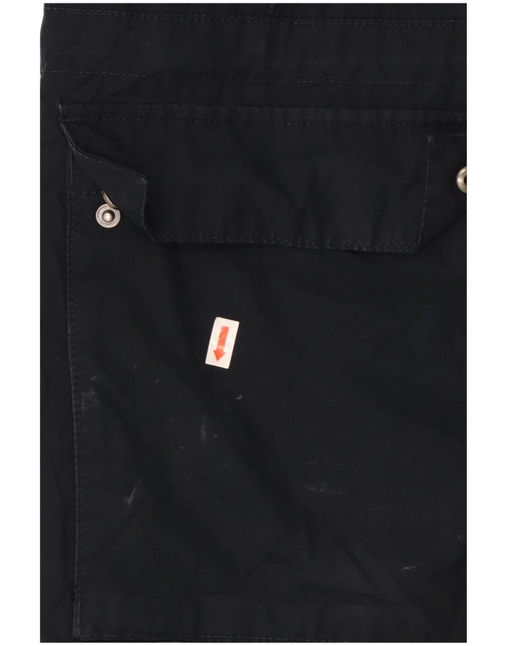 Jaqueta utilitária masculina com capuz Marks & Spencer Reino Unido 38 algodão azul marinho médio