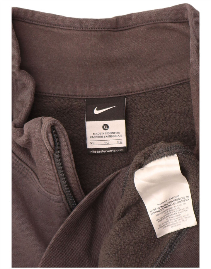 Moletom Nike Masculino com Zíper e Pescoço Jumper XL Cinza Algodão