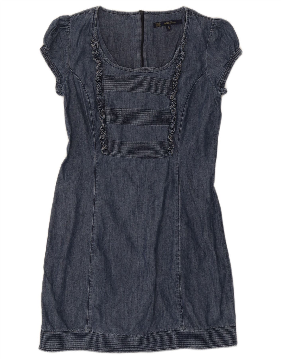 Vestido bainha feminino Oasis UK 12 azul marinho médio