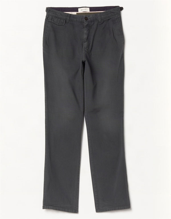 Zara Calça Chino Masculina Reta EU 40 Médio W31 L32 Algodão Verde