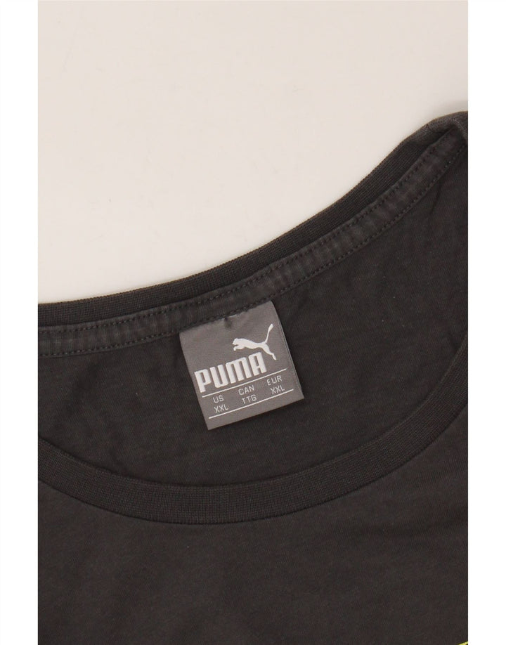 Camiseta gráfica masculina PUMA Top 2XL cinza