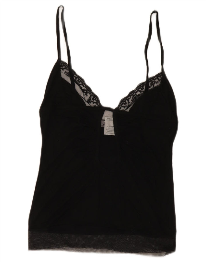 Patrizia Pepe Cami feminino Top IT 44 médio preto viscose