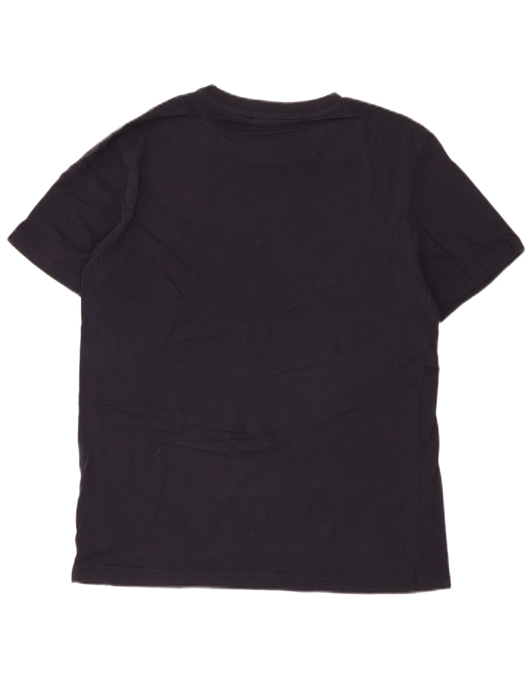 Camiseta gráfica masculina CHAMPION Top médio algodão azul marinho