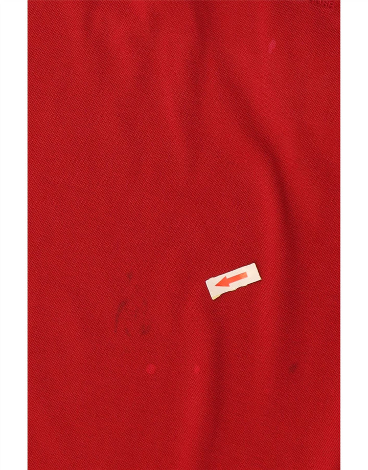 Camisa polo masculina Hugo Boss de algodão vermelho médio
