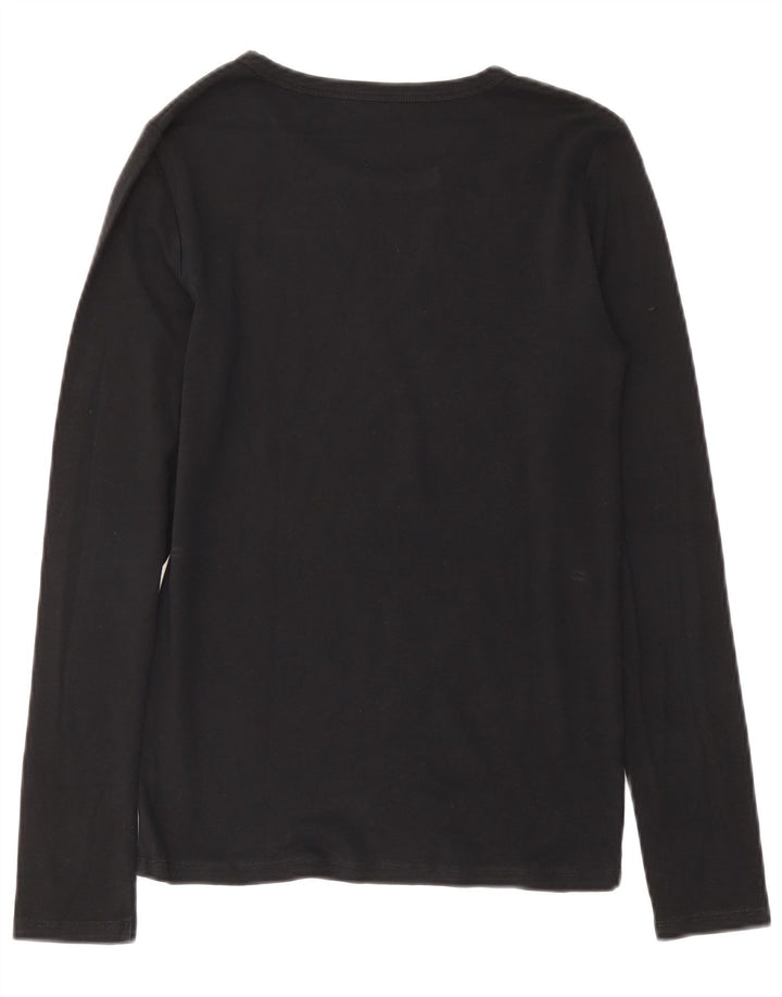 Gap Mens Modern Fit Top Manga Longa Médio Preto
