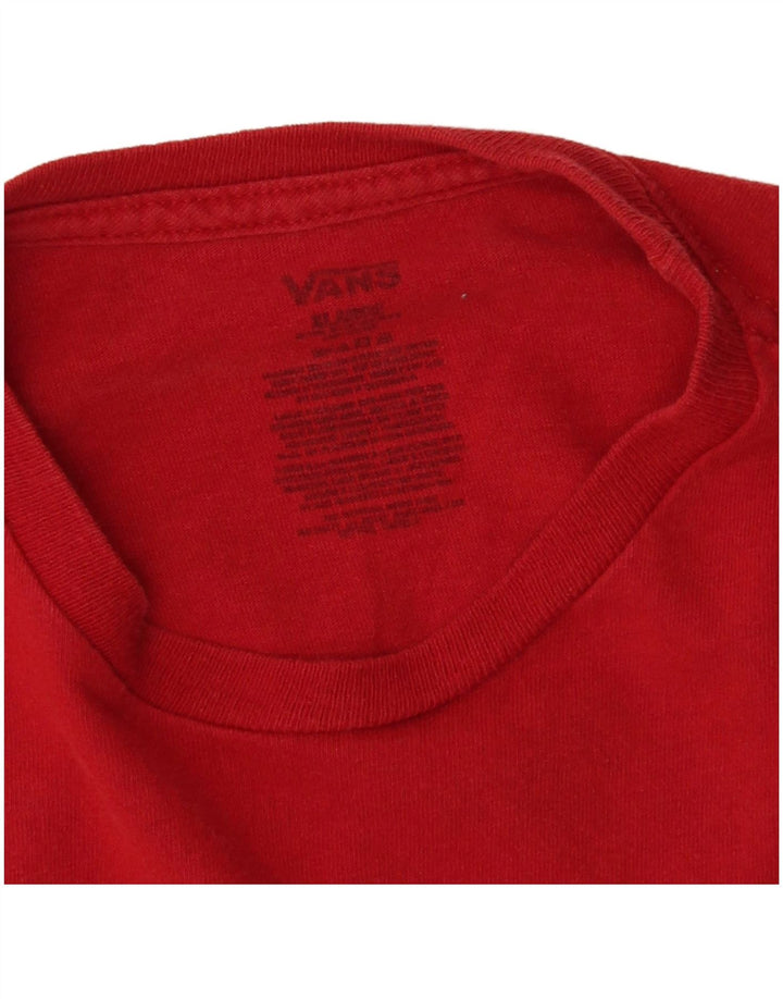 Top Vans Menino Graphic T-Shirt 14-15 Anos XL Vermelho