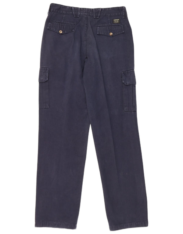 Calça cargo reta masculina Lee W33 L34 azul marinho