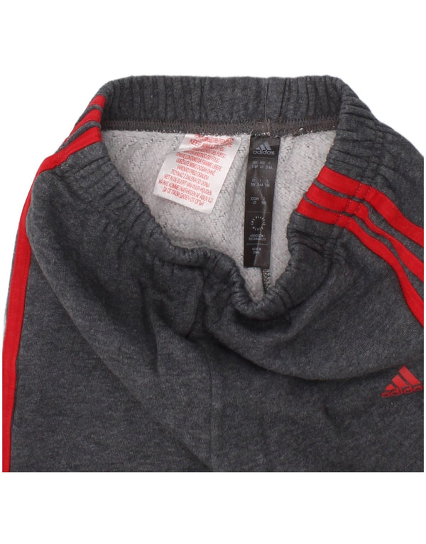 Adidas meninos calças de treino joggers 3-4 anos cinza algodão