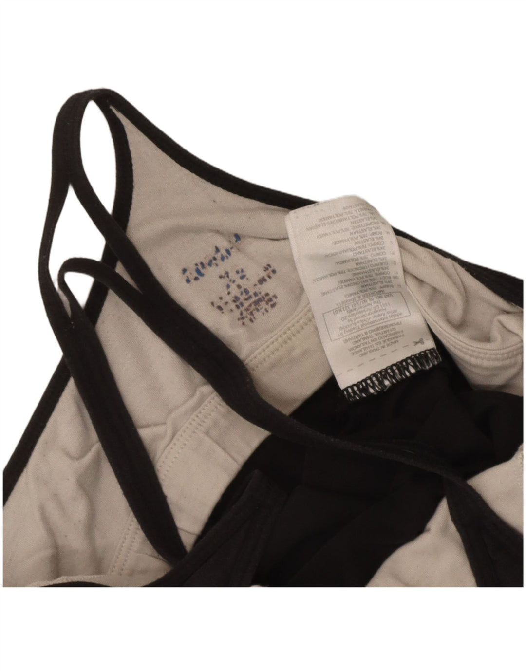 Reebok Womens Vest Top UK 8 Pequeno Preto Poliamida
