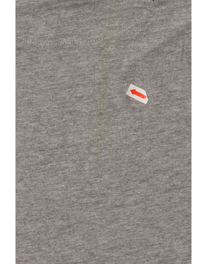 PIERRE CARDIN Camiseta masculina grande algodão colorblock cinza