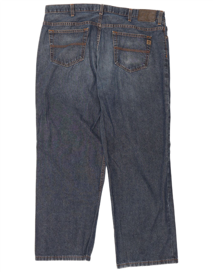 IZOD Masculino Classic Fit Jeans Reto W40 L30 Azul Algodão