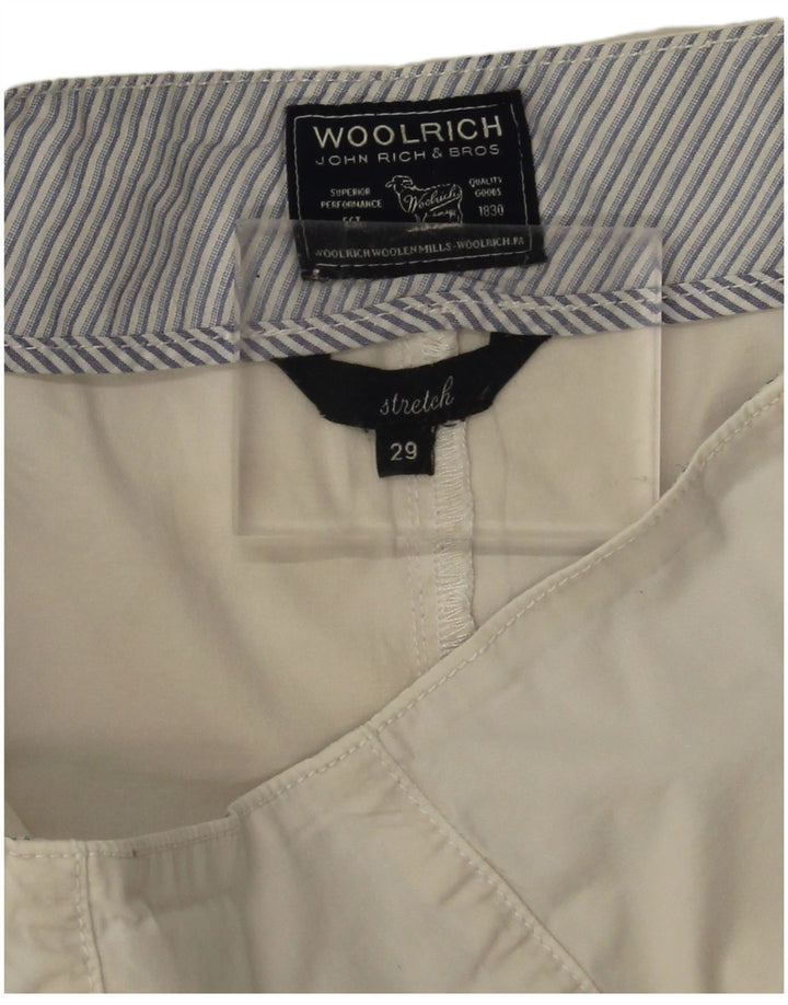 Minissaia feminina Woolrich elástica W29 médio branco