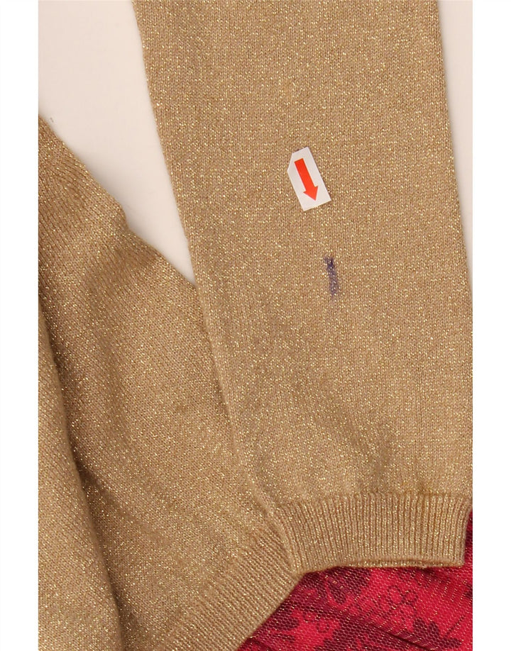 DESIGUAL Vestido feminino estampado jumper 9-10 anos bege floral algodão