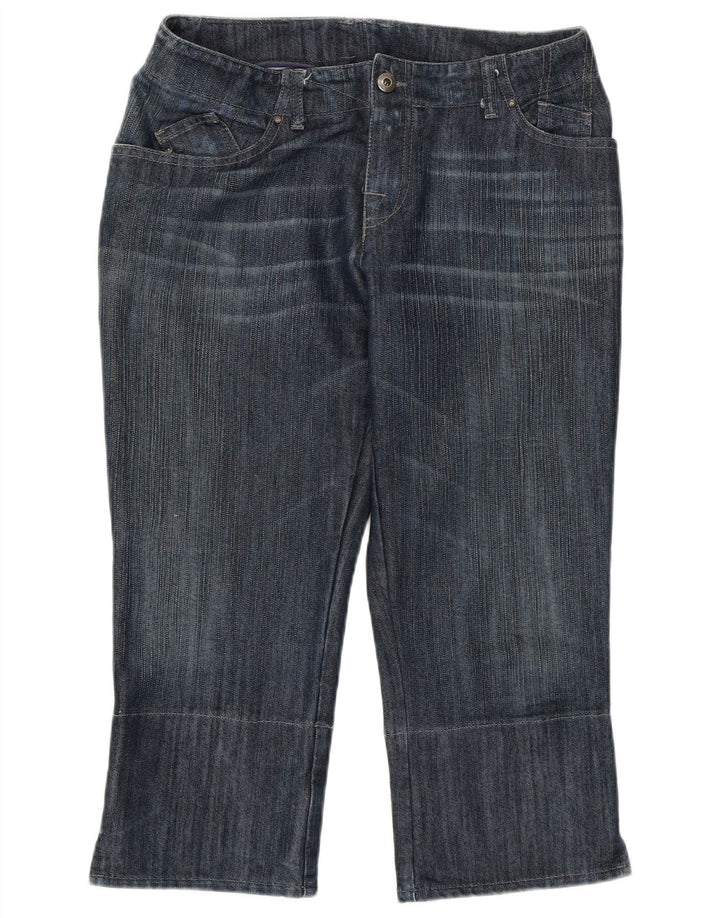 ARMANI Capri Jeans Feminino W30 L22 Azul Algodão