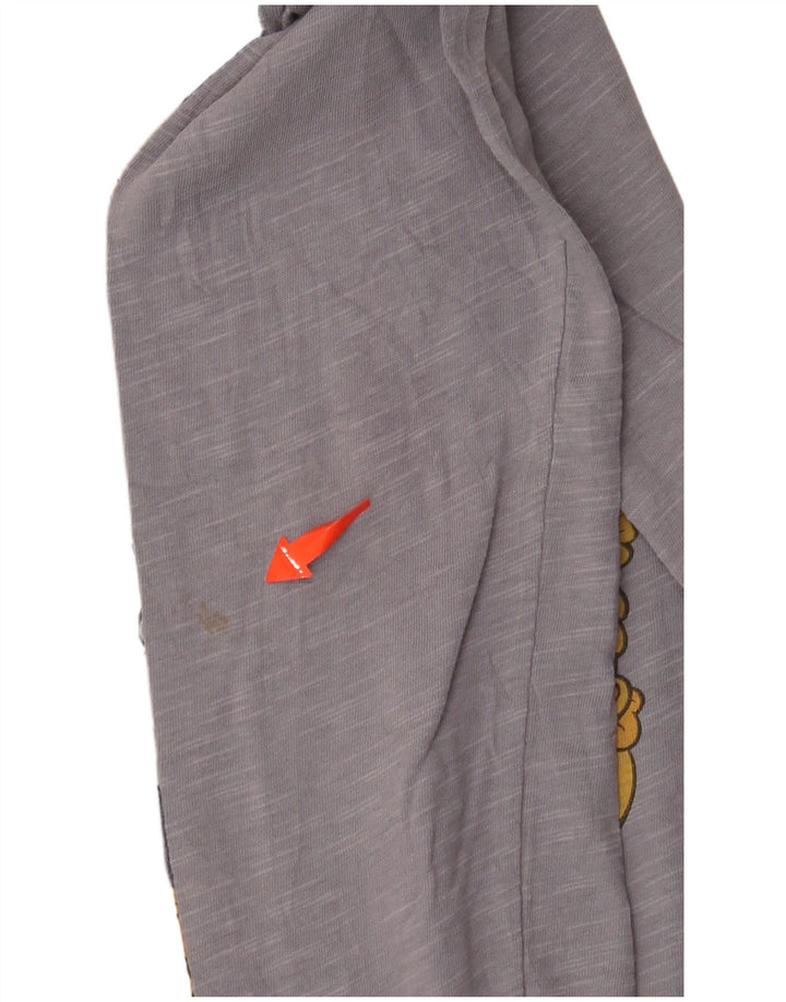 Top gráfico Disney infantil BENETTON manga comprida 13-14 anos cinza manchado