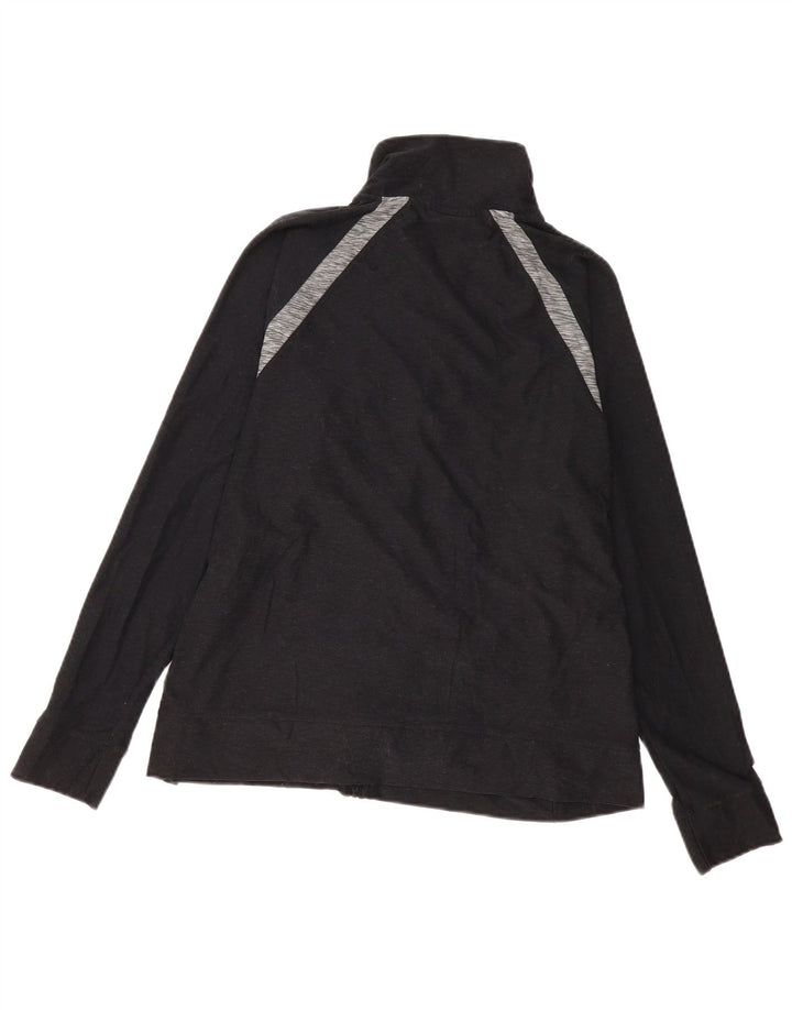 Jaqueta New Balance Feminina Treino UK 14 Médio Preto Colorblock