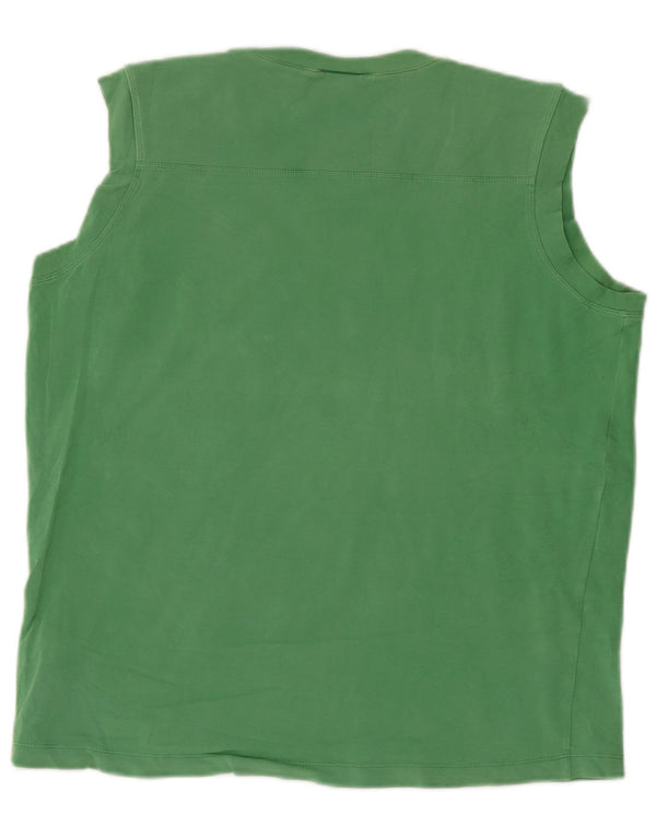 Nike Mens Graphic Vest Top UK 42/44 Grande Algodão Verde