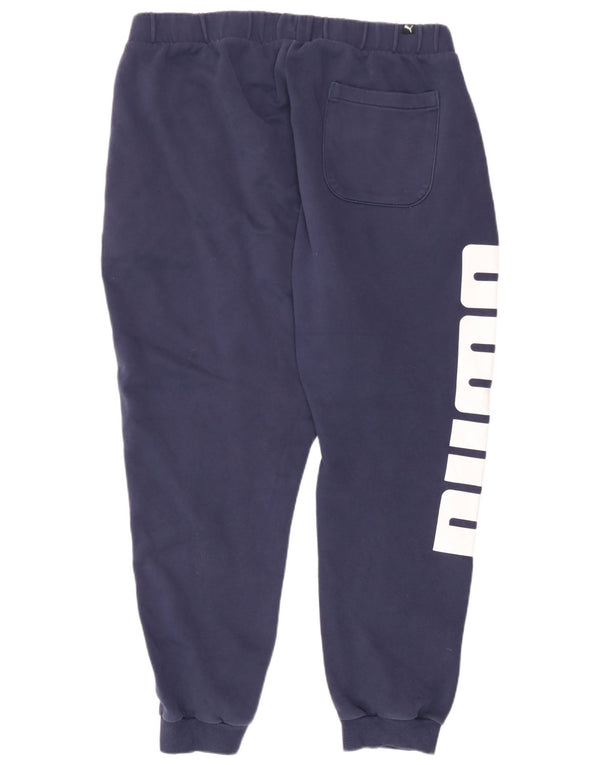 Calça de treino masculina Puma Graphic Joggers XL azul marinho
