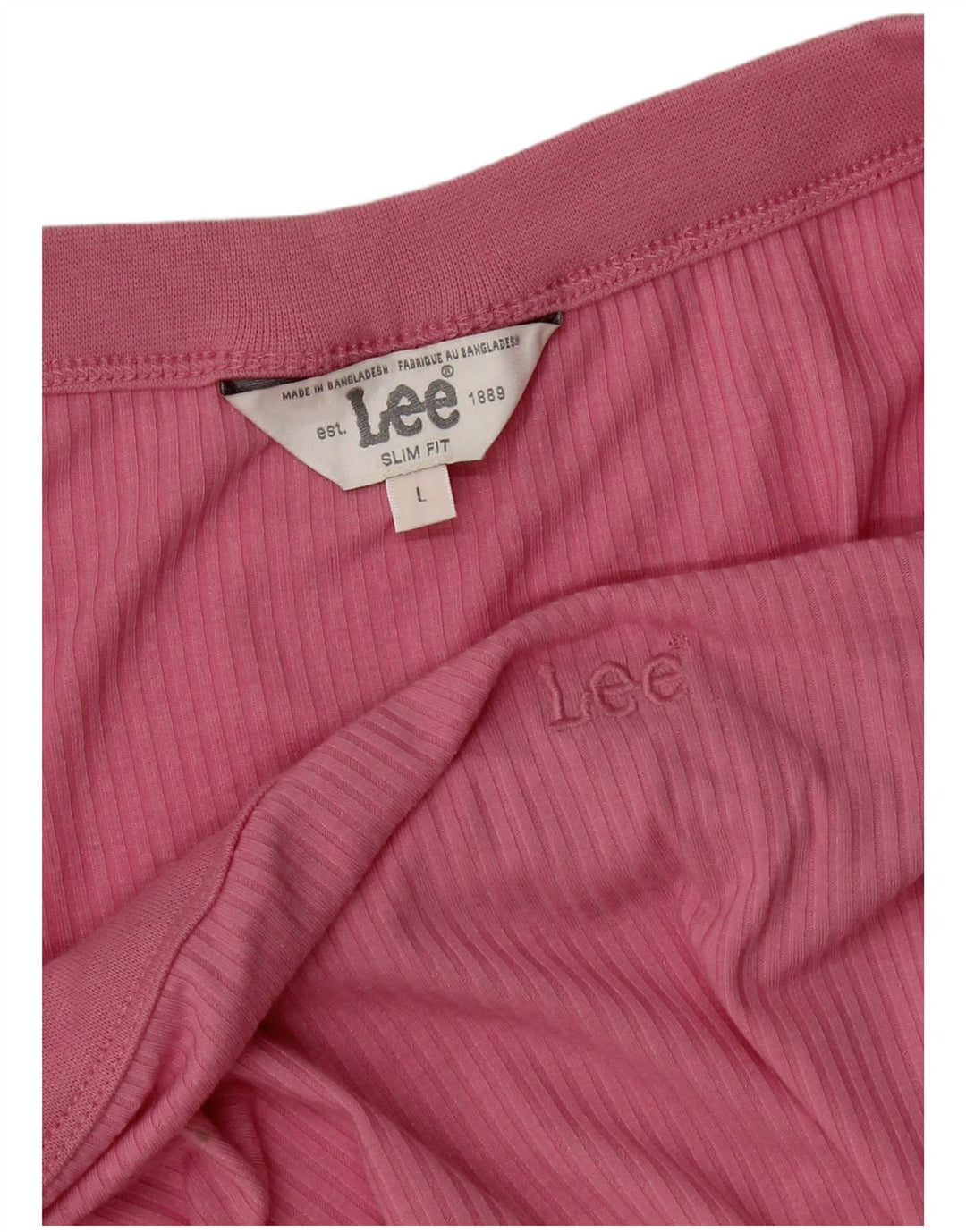 Lee Womens Crop Off Ombro Top Reino Unido 14 Grande Rosa