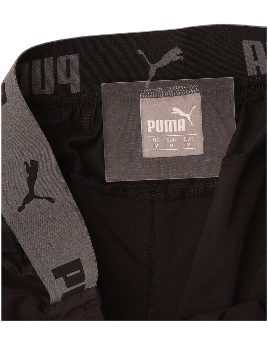 Shorts esportivos gráficos masculinos PUMA médios pretos